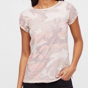 Free People We the Free Pink Camo T-shirt